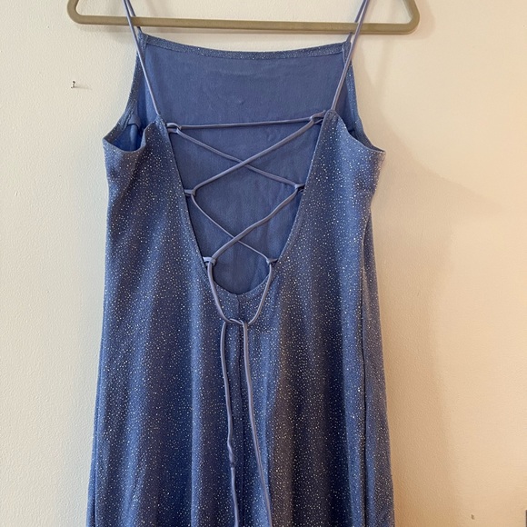 Prom/ Grad dress, periwinkle in colour. Size 14, slight adjustable back. - Picture 3 of 4